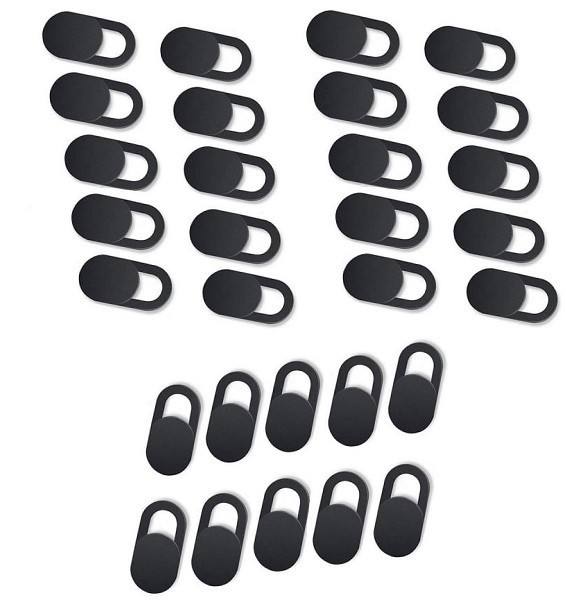 Set de 30 protectii adezive pentru camera telefon tableta - Negru