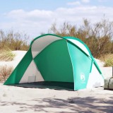 VidaXL Cort de plajă 2 persoane pop-up, verde marin, impermeabil