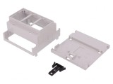 Carcasă pentru șină DIN gri 90x88x53 mm