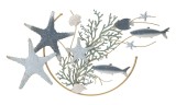 Mauro Ferretti Panou Fier Stele De Mare cm 95,3X5X53,3 | Aosom Romania