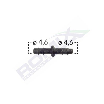 CONECTOR FURTUN LINIAR UNIVERSAL 4.6MM - NEGRU SET 10 BUC 61718 foto