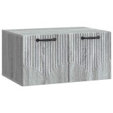 vidaXL Oglindă TV montată pe perete Sonoma gri 59,5 x 41 x 30 cm 899021