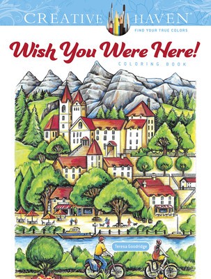 Creative Haven Wish You Were Here! Coloring Book foto