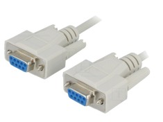 Cablu D-Sub 9pin soclu 10m - BQ CABLE, 28AWG, &Oslash;5mm