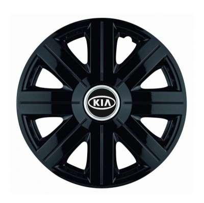 Set 4 Capace Roti, potrivite jantelor de R14, pentru Kia, model Cosmos Negru foto
