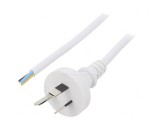 Cablu PVC 3x1mm2 5m Alb 10A
