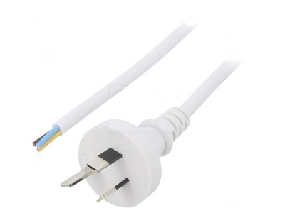 Cablu PVC 3x1mm2 5m Alb 10A foto