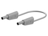Cablu de măsurare 32A, mufă banană 4 mm, 1 m, gri