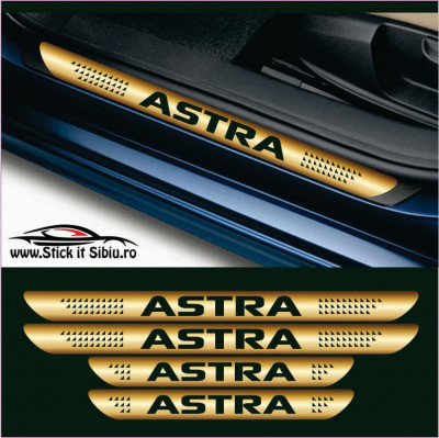 Set Protectie Praguri Opel Astra-Model 6 - Stickere Auto foto