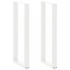 VidaXL Picioare de masă de bar &icirc;n formă de U, 2 buc., alb, 50x(110-111) cm, oțel 4013245