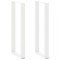 vidaXL Picioare de masă de bar &icirc;n formă de U, 2 buc., alb, 50x(110-111) cm, oțel 4013245