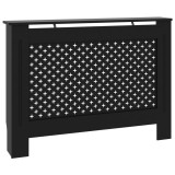 Masca pentru calorifer, negru, 112 x 19 x 81,5 cm, MDF