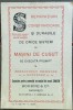 Reclamă interbelică la Mașina de cusut Singer, pe carton, 14 x 9,5 cm, Bourne &amp; Co Bucuresti, Bd. I C Bratianu Nr 21, comert romanesc interbelic