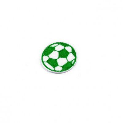 Aplicatie termoadeziva - minge de fotbal 35 mm, Verde foto