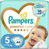 Scutece Pampers Premium Care Value Pack Marimea 5, 11-16 kg, 44 buc