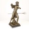 Neptun-statueta din bronz cu un soclu din marmura UP-51