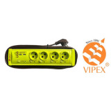 Vipex 43038 Prel suco (3&times;1,5mm) 4P 2m USB intrerupator