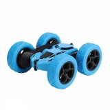 Masinuta cu telecomanda Stunt Car 4x4 Rock Crawler D828A 2.4 GHz lumini led 1:24 bleu, Double Star