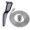 Set Para de Dus cu Accesorii, Placa din Inox, Modern, Suport de Prindere, Furtun 1/2&quot;, Argintiu