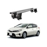 Bare transversale portbagaj auto aluminiu compatibile plafon neted Toyota Auris E180 2012-2018 argintii sau negre Cod: CB200101 Kit-108
