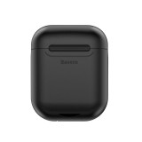 Husa de protectie din silicon cu functie de incarcare Wireless, Baseus, pentru Apple AirPods, Negru