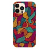 Husa compatibila cu Apple iPhone 12 Pro Max model Psychedelic vectors, Silicon, TPU, Viceversa