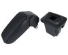 Cotiera Auto Premium Dedicata Seat Leon 1P 2005-2012 ALM, Negru, Piele Ecologica, Spatiu Depozitare Captusit
