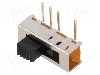 Intrerupator glisant, 3 pozitii, SP3T, ON-ON-ON, KNITTER-SWITCH - MFP 1323-R
