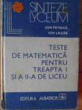 Teste De Matematica Pentru Treapta I Si A Ii-a De Liceu - Ion Petrica Ion Lazar ,539029, Albatros