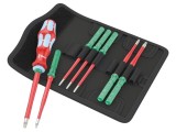 Kit şurubelniţe izolată WERA slim 1kVAC Torx&reg;, 8 bucăți, etui