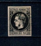 1867 - Carol I cu favoriți, 20 parale stampilat