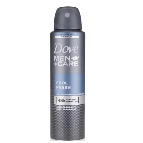 Deodorant antiperspirant spray, Dove, MEN +CARE, Cool Fresh, 48 h, 250 ml