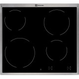 Plita incorporabila vitroceramica Electrolux EHF6240XXK, 4 zone de gatit, touch control, 60 cm, negru