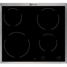 Plita incorporabila vitroceramica Electrolux EHF6240XXK, 4 zone de gatit, touch control, 60 cm, negru