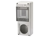 Carcasă pentru aparatură modulară IP65, montaj pe perete, gri