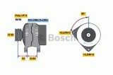 Generator / Alternator PEUGEOT EXPERT platou / sasiu (223) (1995 - 2016) BOSCH 0 986 044 400
