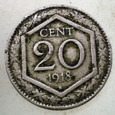 1.981 ITALIA 20 CENTESIMI 1918 R foto