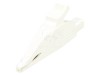 Bornă crocodil 32A 1kVDC albă 30mm