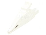 Bornă crocodil 32A 1kVDC albă 30mm