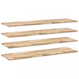 Cumpara ieftin Rafturi plutitoare 4 buc. 120x40x2cm lemn masiv acacia netratat