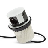 Bloc multipriza incorporabil Delight, 3680 W, 16 A, 3 prize, USB, Argintiu