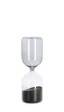 Cumpara ieftin Clepsidra decorativa sticla nisip negru Kronos &Oslash;6,6x20,3h