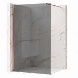 Paravan de dus Rea Flexi Grey / Brush Copper 120