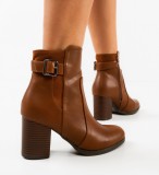 Cumpara ieftin Botine dama Dafaz Camel
