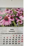 Calendar de Perete A3, Flori, 1 Luna/coala 2026