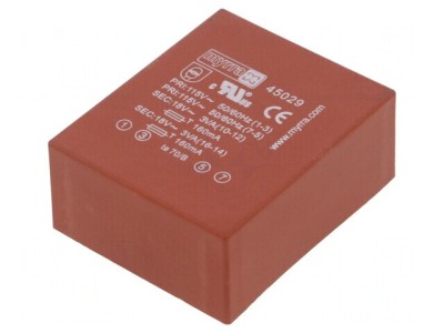 Transformator &amp;Icirc;ncapsulat 6VA 115/230VAC 18V 167mA foto
