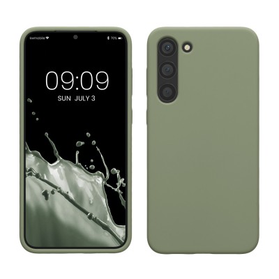 Husa kwmobile pentru Samsung Galaxy S23 Plus, Silicon, Verde, 60274.172 foto