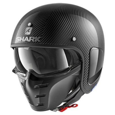 Casca semi integrala Shark S-Drak Carbon 2, negru/carbon, marime XL foto