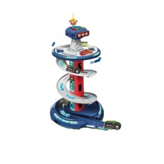 Set jucarie Herum&reg;, pentru copii cu turn de control, pista, masinute, Multicolor, 26 buc., 1:64