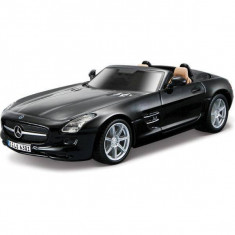 Macheta Masina Mercedes-Benz SLS AMG Roadster BBURAGO Scara 1:32 Black foto